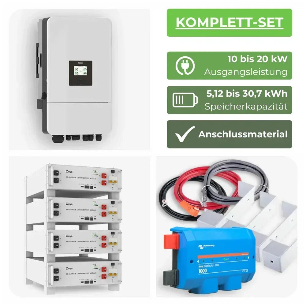 Deye Hybrid-Wechselrichter mit Deye SE-G5.1 Pro-B Batteriespeicher - Speicher-Solaranlage.de